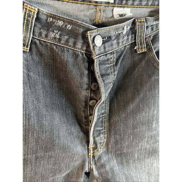 Levis 501XX Jeans Mens 40x32 Black Denim Classic Straight Button Fly 90s 00s Mex - Picture 3 of 14